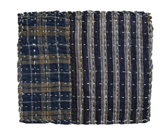 A Pieced Zokin: Beautiful Stripe and Plaid Combination