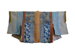 A 19th Century Boro Silk Yose Han Juban: Marvelous Color Palette
