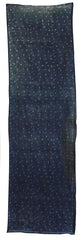 A Length of Lovely and Spare Katazome: Indigo Dyed Hemp